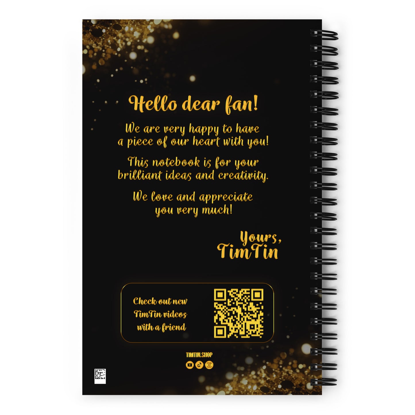 SPIRAL NOTEBOOK TIM TIN "GIGA RICH"