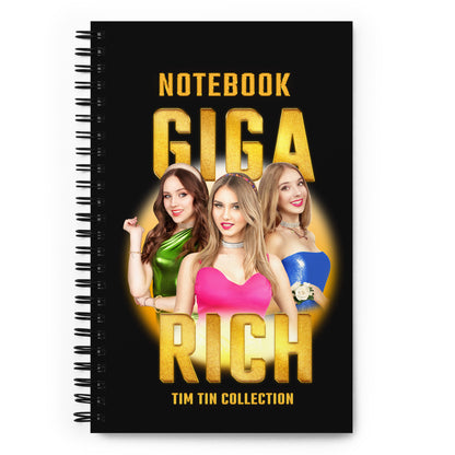 SPIRAL NOTEBOOK TIM TIN "GIGA RICH"